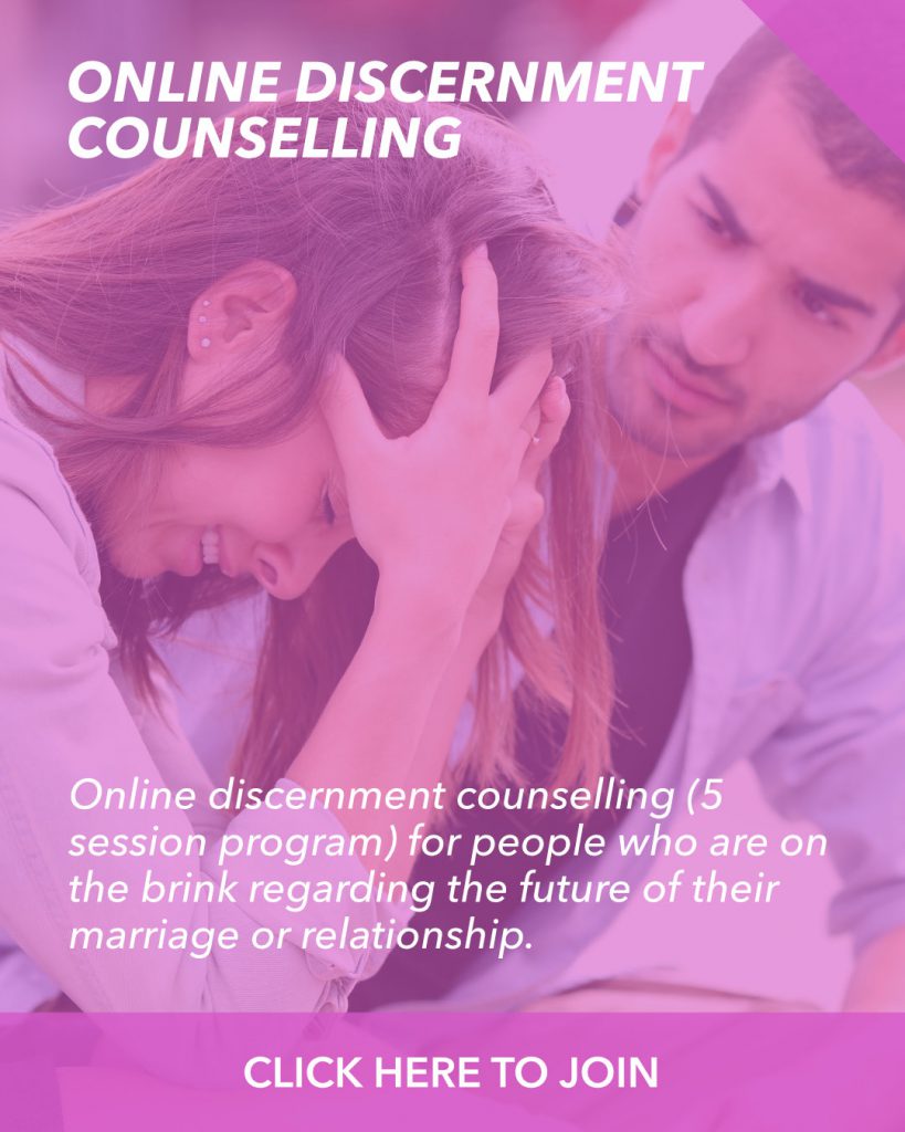 Online discernment counseling